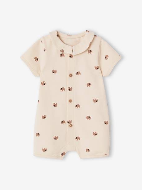 Combinaison naissance écru+rouge - vertbaudet enfant 