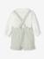 Occasion Wear Outfit: Shirt & Shorts for Babies beige+sage green - vertbaudet enfant 