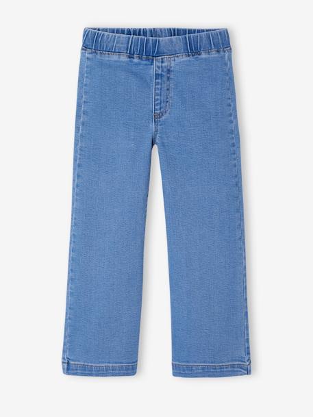 Jean tregging fille large bleu clair+bleu foncé+bleu moyen+denim gris - vertbaudet enfant 
