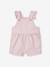Short cotton and lyocell dungarees for babies lilac - vertbaudet enfant 