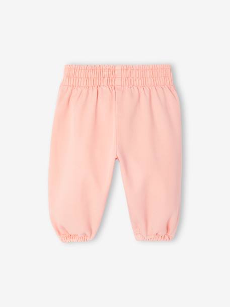 Baby girls' twill trousers pale pink - vertbaudet enfant 