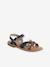 Pair of Fancy Strappy Leather Sandals for Children, Designed for Autonomy set blue - vertbaudet enfant 