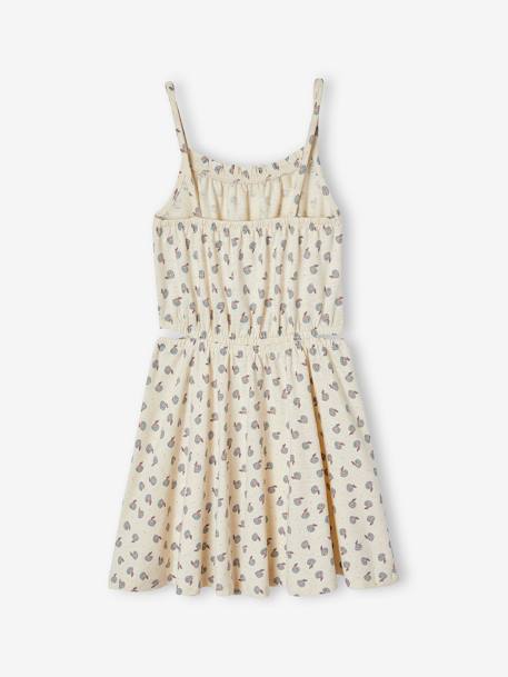 Lace Trim Strappy Dress for Girls lavender+vanilla - vertbaudet enfant 