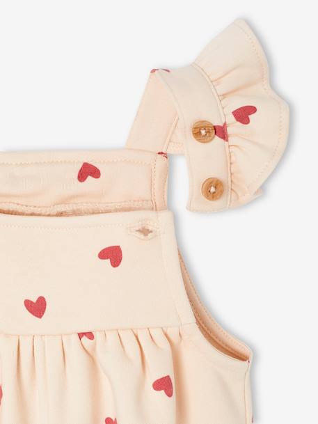 Salopette bébé fille molleton + bandeau écru+vanille - vertbaudet enfant 