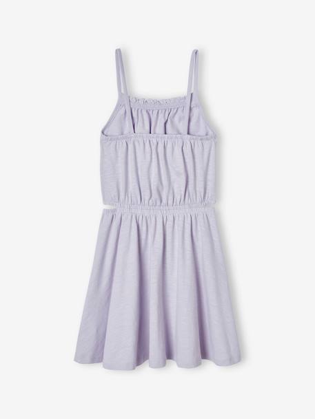 Lace Trim Strappy Dress for Girls lavender+vanilla - vertbaudet enfant 