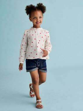 Short en jean fille  - vertbaudet enfant