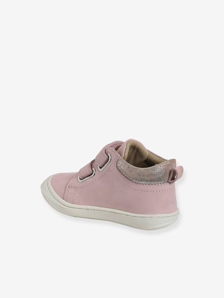 Chaussures premiers pas bébé velcro beige imprimé+bleu imprimé+bois de rose+bronze+lot rose+mauve+or+rose+rose imprimé+rose poudré+turquoise+vert imprimé - vertbaudet enfant 