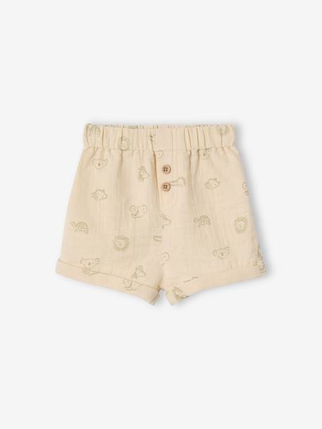 Pack of 2 jungle baby shorts khaki - vertbaudet enfant 