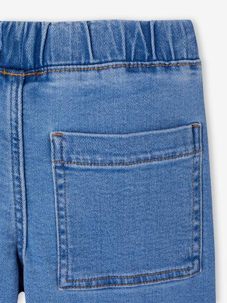 Jean tregging fille large bleu clair+bleu foncé+bleu moyen+denim gris - vertbaudet enfant 