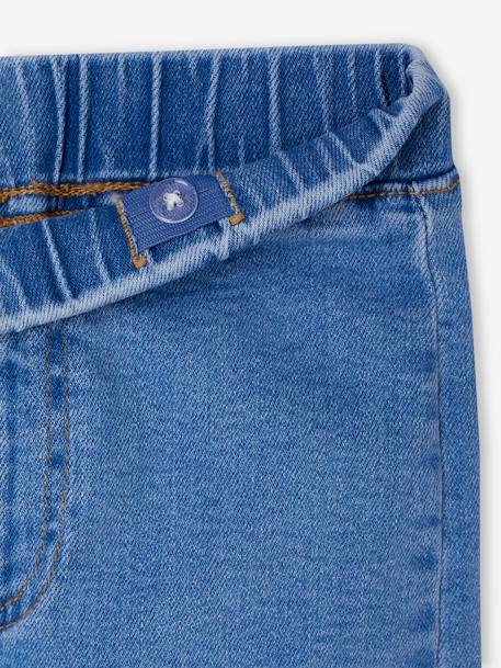 Jean tregging fille large bleu clair+bleu foncé+bleu moyen+denim gris - vertbaudet enfant 
