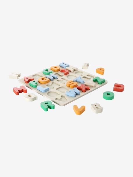 Wooden Alphabet Puzzle Board - FSC® Certified Wood red - vertbaudet enfant 