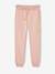 Jogging fille molleton motif love irisé rose+vert sauge - vertbaudet enfant 