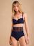Pack of 2 High-Waisted Crepe & Lace Maternity Briefs, ENVIE DE FRAISE navy blue - vertbaudet enfant 