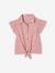 Tie-Front Blouse in Cotton Gauze for Girls vanilla - vertbaudet enfant 