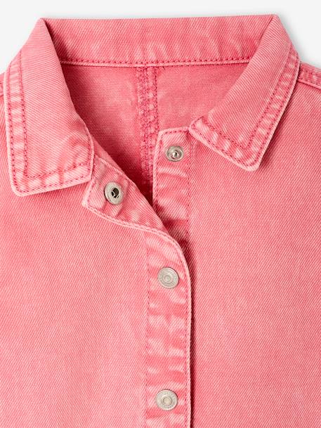 Combishort en twill bébé rose bonbon - vertbaudet enfant 