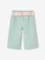 Wide Leg Trousers with Tie Belt for Babies grey blue - vertbaudet enfant 