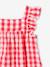 Sleeveless gingham sleepsuit raspberry pink - vertbaudet enfant 