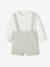 Occasion Wear Outfit: Shirt & Shorts for Babies beige+sage green - vertbaudet enfant 