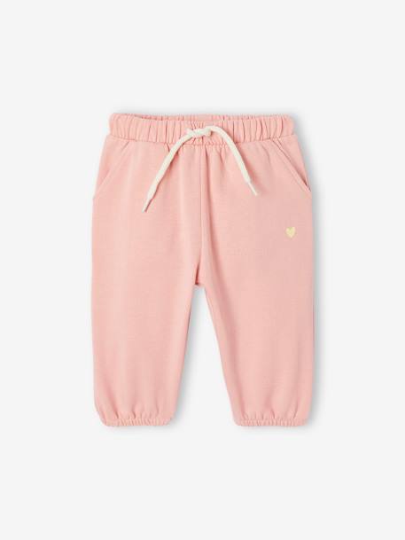 Sports Combo: Zipped Hoodie & Bottoms, for Babies pale pink - vertbaudet enfant 