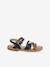 Pair of Fancy Strappy Leather Sandals for Children, Designed for Autonomy set blue - vertbaudet enfant 