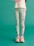 Sports Leggings with Printed Side Panels for Girls sage green - vertbaudet enfant 