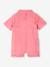 Combishort en twill bébé rose bonbon - vertbaudet enfant 
