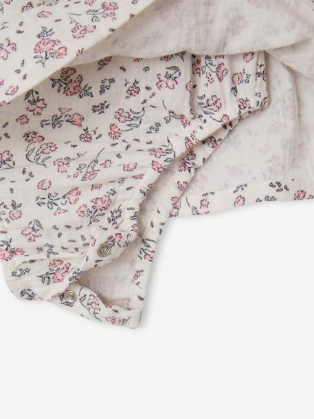 Ceremony dress with integrated bloomers ecru - vertbaudet enfant 