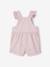 Short cotton and lyocell dungarees for babies lilac - vertbaudet enfant 