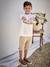 Derbies garçon cuir à scratchs beige+marine+MARRON MOYEN UNI - vertbaudet enfant 