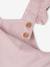 Short cotton and lyocell dungarees for babies lilac - vertbaudet enfant 