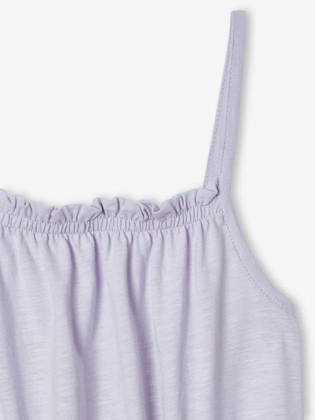 Lace Trim Strappy Dress for Girls lavender+vanilla - vertbaudet enfant 