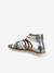 Leather Gladiator-Style Multi-Strap Sandals for Children silver - vertbaudet enfant 