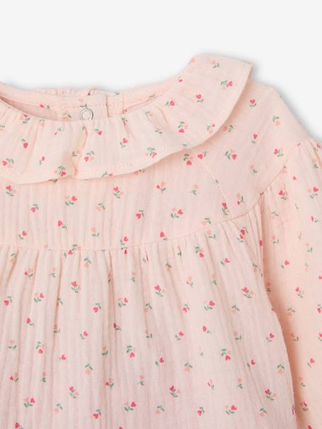Newborn sleepsuit and trousers set rose - vertbaudet enfant 