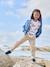 Zipped Jacket with Denim-Coloured Pockets stone - vertbaudet enfant 