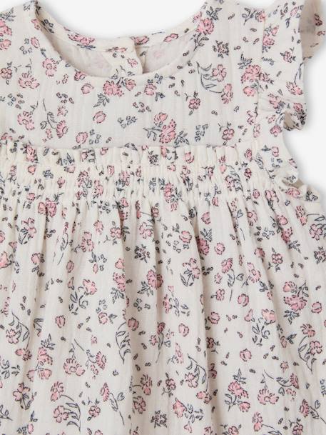 Ceremony dress with integrated bloomers ecru - vertbaudet enfant 