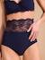 Pack of 2 High-Waisted Crepe & Lace Maternity Briefs, ENVIE DE FRAISE navy blue - vertbaudet enfant 