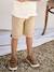 Derbies garçon cuir à scratchs beige+marine+MARRON MOYEN UNI - vertbaudet enfant 
