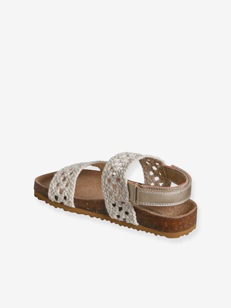 Sandals with Crochet-Effect Straps, Designed for Autonomy beige - vertbaudet enfant 