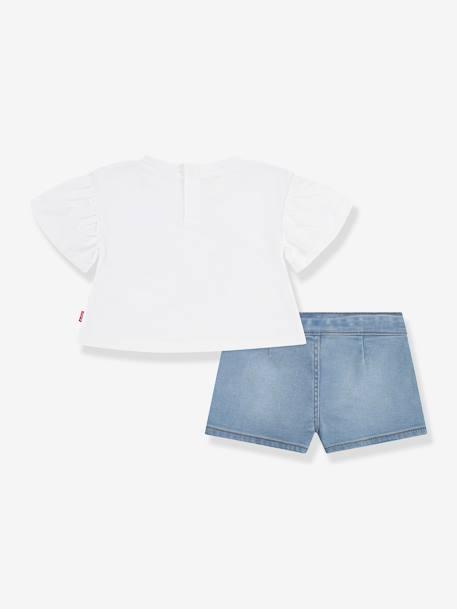 Set of LEVI'S® top and short for babies white - vertbaudet enfant 