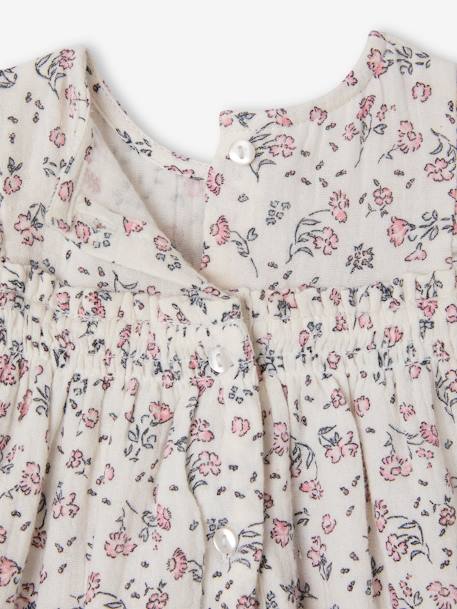 Ceremony dress with integrated bloomers ecru - vertbaudet enfant 