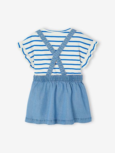 T-Shirt & Dungaree-Skirt Set for Babies double stone - vertbaudet enfant 