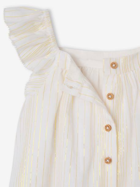 Cotton Voile Blouse for Babies vanilla - vertbaudet enfant 