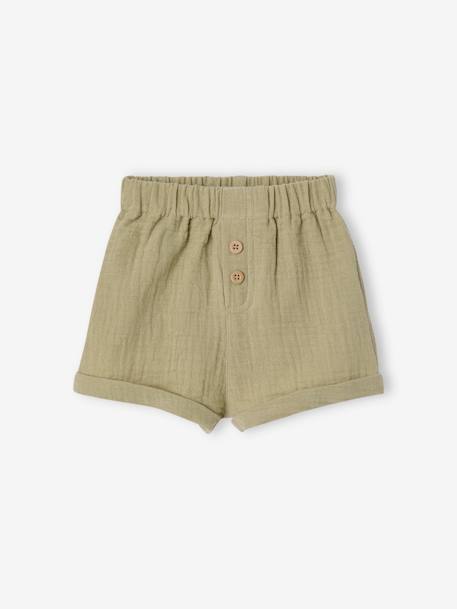 Pack of 2 jungle baby shorts khaki - vertbaudet enfant 