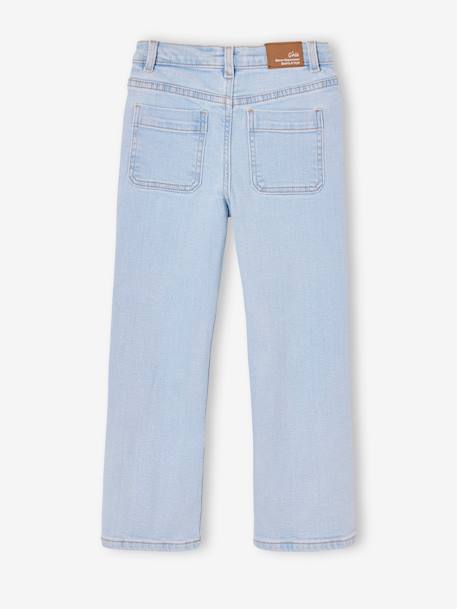 Jean fille évasé bleu clair+bleu moyen - vertbaudet enfant 