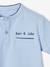 Polo garçon col Mao bleu ciel+écru+marine - vertbaudet enfant 