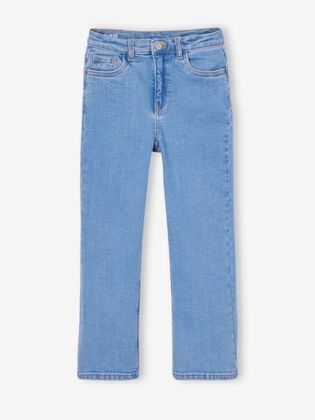 Jean fille évasé bleu clair+bleu moyen - vertbaudet enfant 