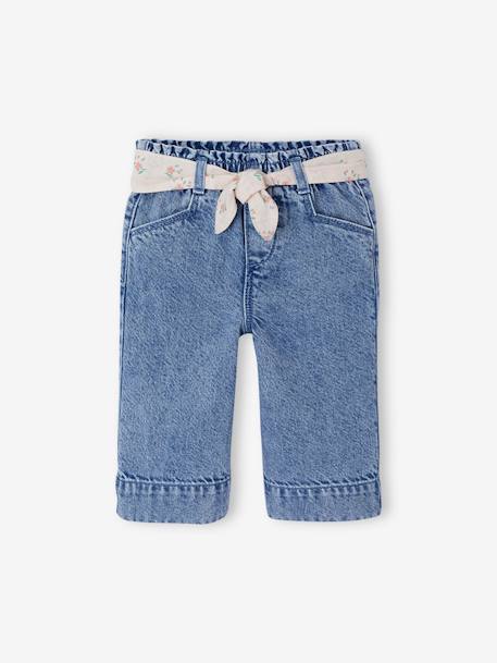 Wide Leg Trousers with Tie Belt for Babies double stone - vertbaudet enfant 