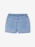 Denim Shorts with Embroidered Daisies, for Babies double stone+stone - vertbaudet enfant 