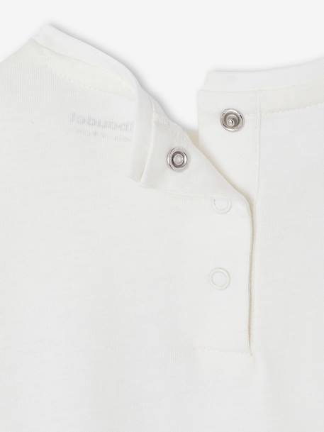 T-shirt poche fantaisie vichy bébé écru - vertbaudet enfant 