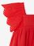 Cotton Gauze Dress for Babies ecru+red - vertbaudet enfant 
